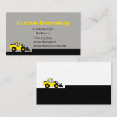 Carte de visite personnalisé Excavation (Devant / Derrière)