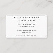 Carte de visite personnalisé Exemple de votre prop (Dos)