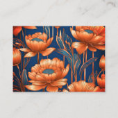 carte de visite personnalisé Fleur Abstrait (Dos)