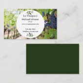 Carte de visite personnalisé Fruit de raisin (Devant / Derrière)