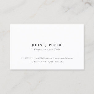 Carte De Visite Personnalisé Minimaliste Moderne Élégant Personnal