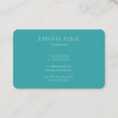 Carte De Visite Personnalisé Modèle professionnel élégant moderne (Dos)