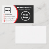 Carte de visite personnalisé moderne (Devant / Derrière)