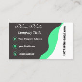 Carte de visite personnalisé moderne (Dos)