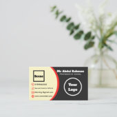 Carte de visite personnalisé moderne (Debout devant)