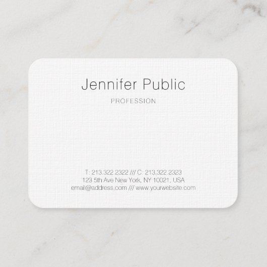 Carte De Visite Personnalisé Moderne Art Abstrait Professionnel Él (Dos)