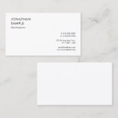 Carte De Visite Personnalisé Moderne Design Simple Professionnel É (Devant / Derrière)