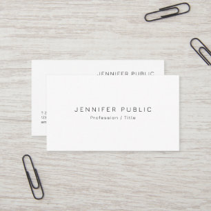 Carte De Visite Personnalisé Moderne Élégant Design minimaliste Mo