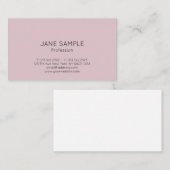 Carte De Visite Personnalisé Moderne Élégant Design simple (Devant / Derrière)
