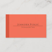 Carte De Visite Personnalisé moderne élégant Modèle de couleurs de (Devant)