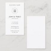 Carte De Visite Personnalisé Moderne Élégant Simple Professionnel (Devant / Derrière)