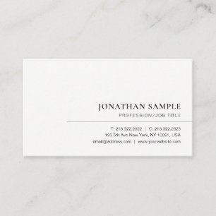 Carte De Visite Personnalisé moderne minimal élégant professionnel