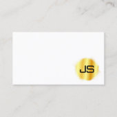 Carte De Visite Personnalisé Moderne Monogramme Professionnel Élég (Devant)