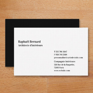 Carte De Visite Personnalisé Moderne Professionnel Élégant Chic