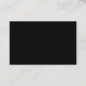 Carte De Visite Personnalisé Moderne Professionnel Élégant Chic (Dos)