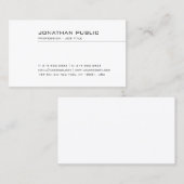 Carte De Visite Personnalisé Moderne Professionnel Élégant Design  (Devant / Derrière)