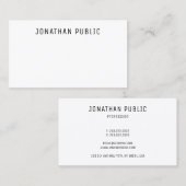 Carte De Visite Personnalisé Moderne Professionnel Élégant Simple (Devant / Derrière)