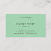 Carte De Visite Personnalisé Moderne Simple Modèle Professionnel É (Dos)