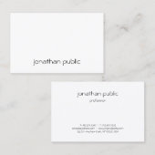 Carte De Visite Personnalisé Moderne Simple Professionnel Élégant  (Devant / Derrière)