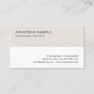 Carte De Visite Personnalisé moderne tendance Simple élégant profe