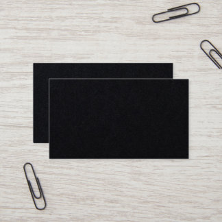 Carte De Visite Personnalisé - Noir de qualité supérieure, Profess