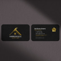 Personnalisé Noir + Or Maison Construction Lux