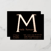 Carte de visite personnalisé | Nom gras (Recto/Verso)