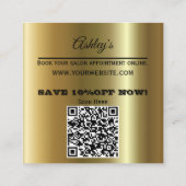 Carte de visite Personnalisé Or Et Blanc (Dos)