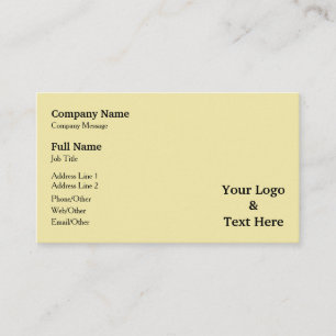 Carte De Visite Personnalisé Personnalisé Votre Propre Logo & Text