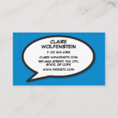 Carte De Visite Personnalisé Pop Art Comic Book ZOMG! (Dos)