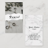 Carte de visite personnalisé pour coupe de cheveux (Devant / Derrière)