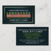 Carte de visite personnalisé pour l'entretien de l (Devant / Derrière)