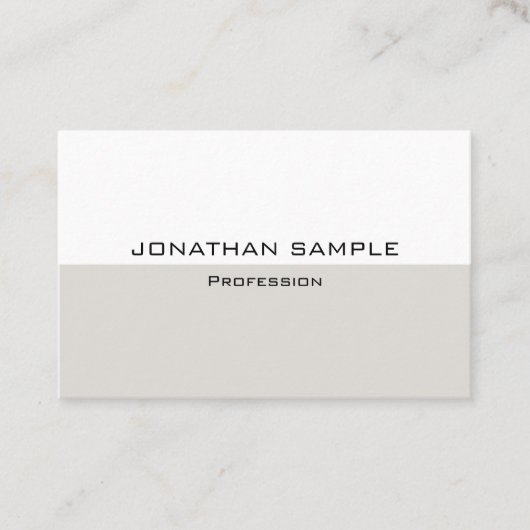 Carte De Visite Personnalisé Professionnel Élégant Modèle moderne (Devant)
