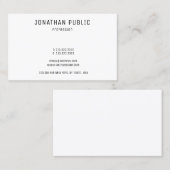 Carte De Visite Personnalisé Professionnel Élégant Moderne Simple (Devant / Derrière)