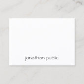 Carte De Visite Personnalisé Professionnel Élégant Simple Modèle m (Devant)