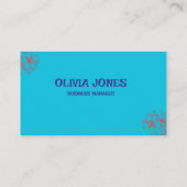 Carte de visite personnalisé | Professionnel et él (Dos)