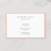 Carte De Visite Personnalisé Professionnel Moderne Simple Modèle é (Dos)