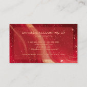 Carte De Visite Personnalisé Red Space Cosmo Gradient Professional (Dos)