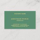 Carte De Visite Personnalisé Simple Modèle Élégant Moderne Fonte O (Dos)