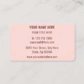 Carte de visite personnalisé simple Vos informatio (Devant)