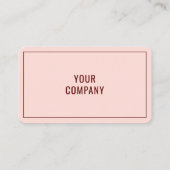 Carte de visite personnalisé simple Vos informatio (Dos)