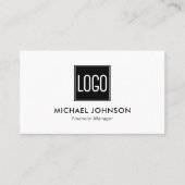 Carte De Visite Personnalisé Simple Votre Logo (Devant)