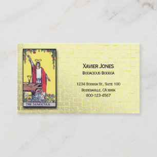 carte de visite personnalisé Tarot Magicien