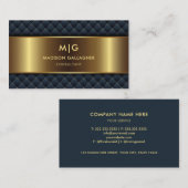 Carte De Visite Personnalisé Turquoise Vert Vert Et Or Professionn (Devant / Derrière)