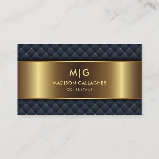 Carte De Visite Personnalisé Turquoise Vert Vert Et Or Professionn (Devant)