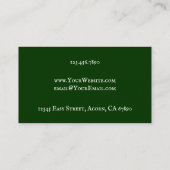 Carte de visite personnalisé vintage Oak Tree (Dos)