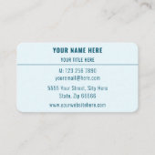 Carte de visite personnalisé Votre nom Texte Coord (Devant)