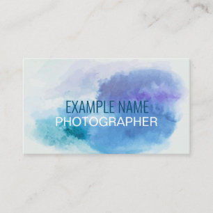 Carte De Visite Personnalisé "Watercolor Splash" (américain)
