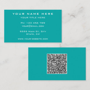 Carte de visite personnalisée avec code QR