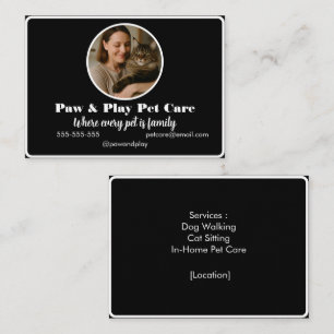Carte de visite personnalisée avec photo pour gard
